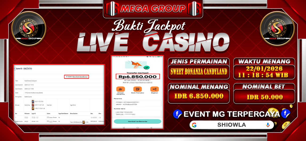 Bukti JP situs Shiowla hari Kamis, 22 Januari 2026