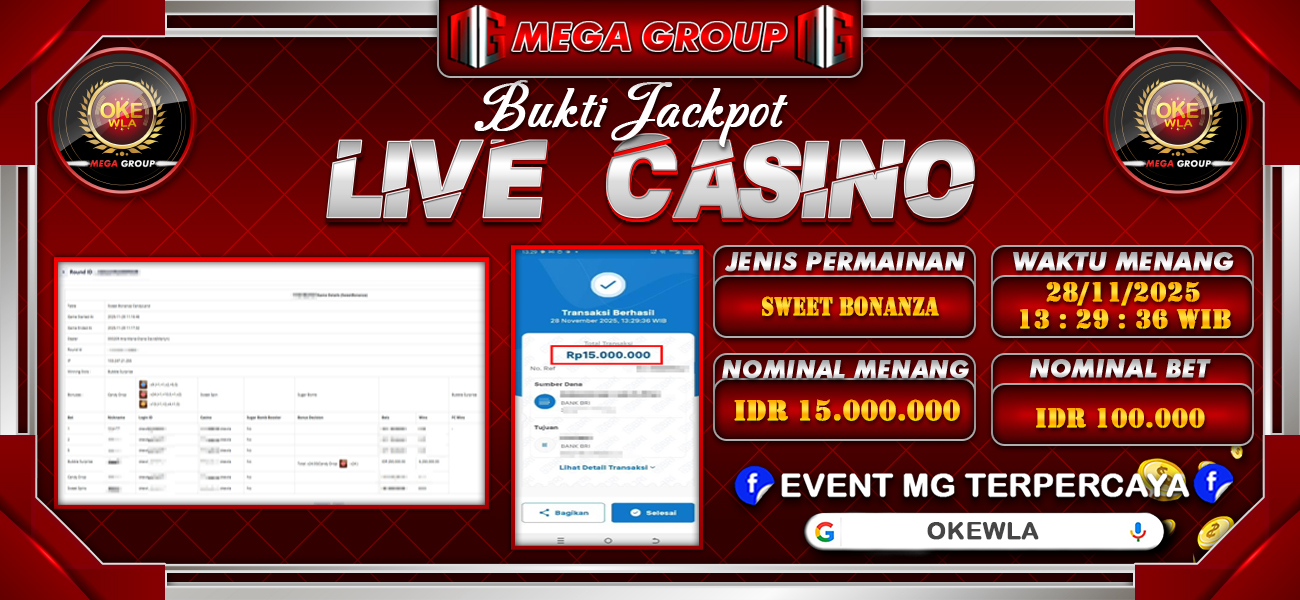 Bukti JP situs Okewla hari Jumat, 28 November 2025